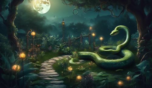 Witch moon garden snake