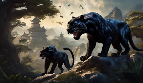 black panthers and dragons