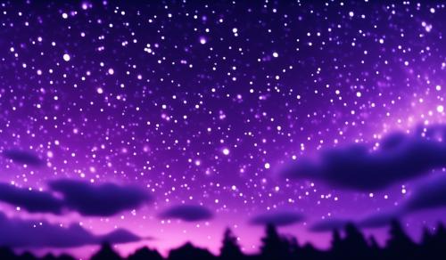 Night sky with purple