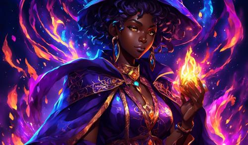 Dark skinned mage