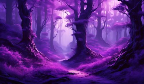 Purple forest