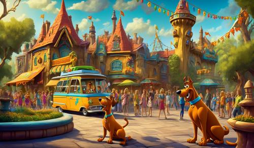 Scooby-Doo at a theme park