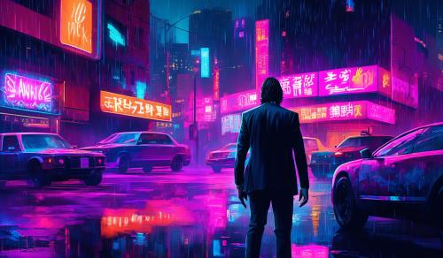 John wick, neon city