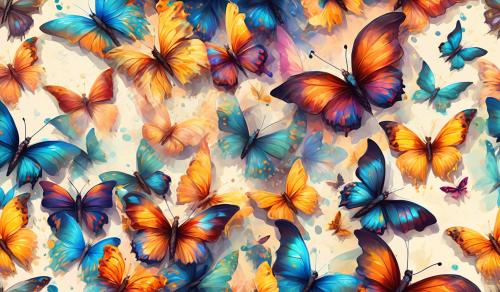 Colorful butterflies