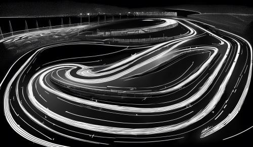 circuit de catalunya race track clip art black background white line 