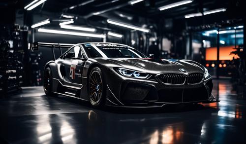 bmw race car black room