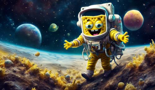 sponge bob astronaut