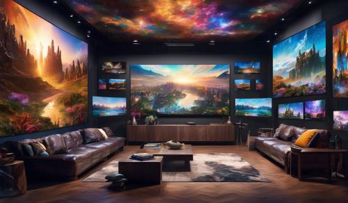 Tv photo gallery  store showing ai wallpaper worlds