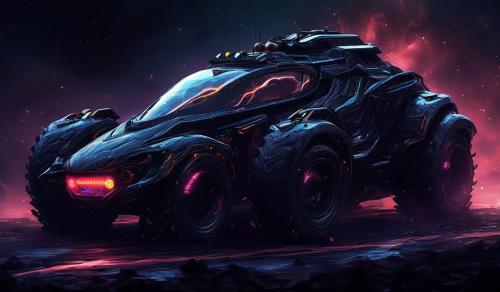 Black nebular hyper monster car