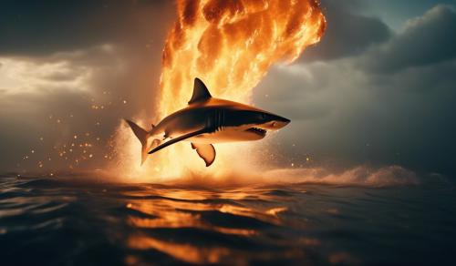 Shark tornado fire