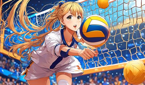 a volleyball girl