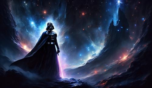 Darth vader in darkness