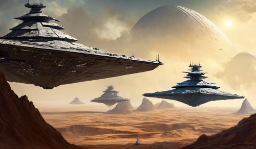 Starwars star destroyers looking over coresont