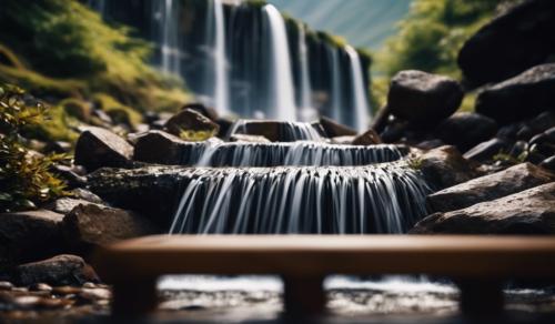 grate mountains with grate waterfalls 