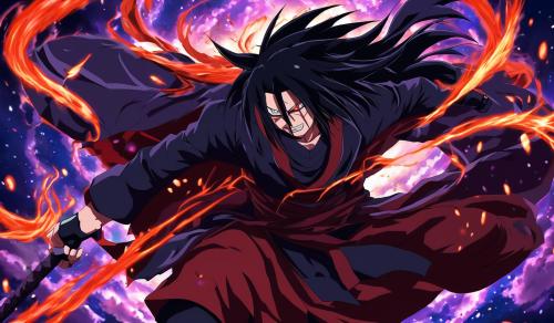 madara uchiha en una pose epica