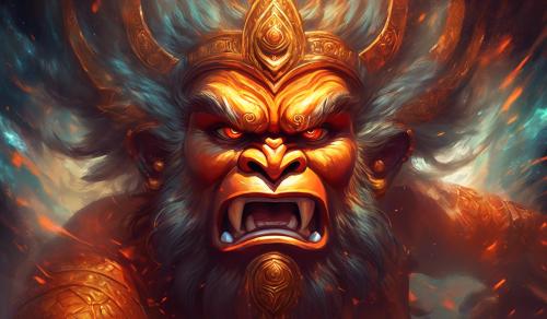 hanuman angry face