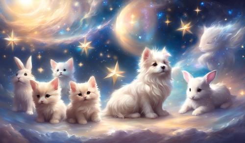 puppies, kittens, bunnies, stars, hearts