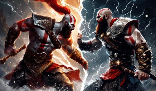 Kratos from god of war vs thor