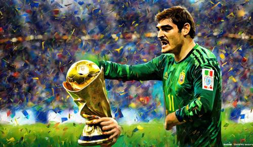 Iker casillas levantando la copa del mundo