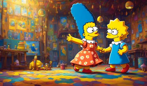 Lisa Simpson and Marge Simpson