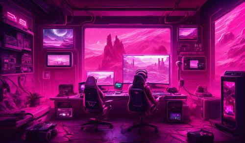 Pink gamer aesthetic