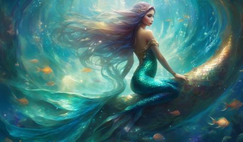 an attractive mermaid