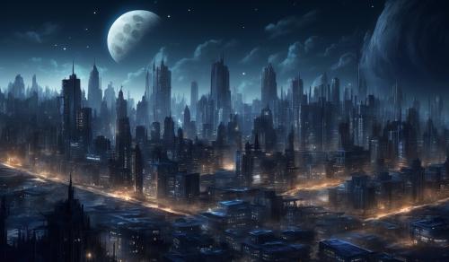 moon,city,dead