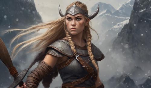 Viking girl warrior