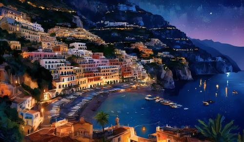 Positano by night