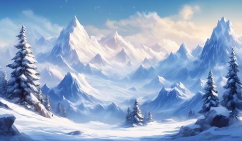 snow mountain background