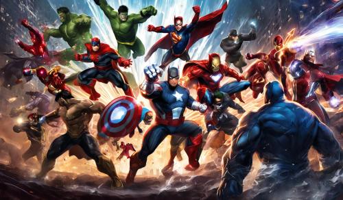 Mix super heros marvel dc fight enemie