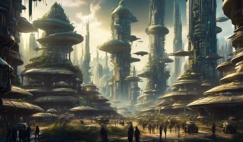 Giant caos alien city