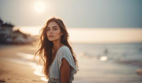 Girl on beach