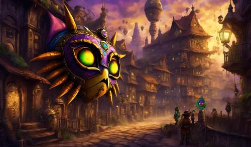 Steampunk majoras mask