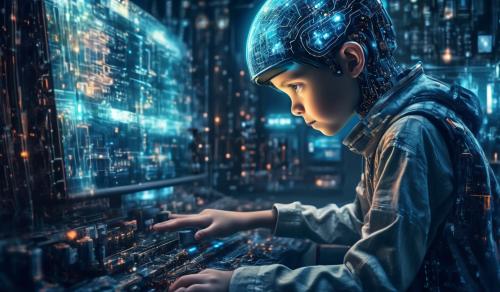 artificial intelligence system controller operate by boy