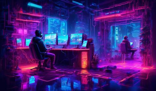 neon programming coding gamer lifestyle wallpaper