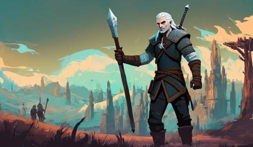 Geralt OF rivia slains rick and morty