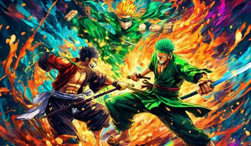 zoro fighting radhan