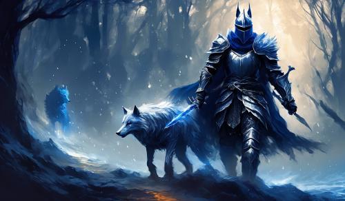 Knight Artorias the holy knight who walks in the abyss to defeat darkness. Along with his companion wolf Sif . 