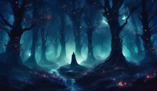 Night vampire forest