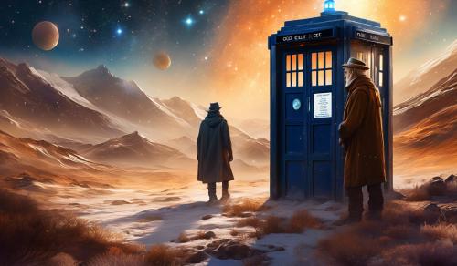 A wanderer older then the universe yet looks young he has seen stars turn to dust universes freeze and creations burns a wandering traveller a lonely god that travels in a 1960s police box