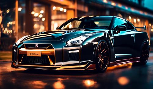 cool nissan gtr librerty walk underglow background