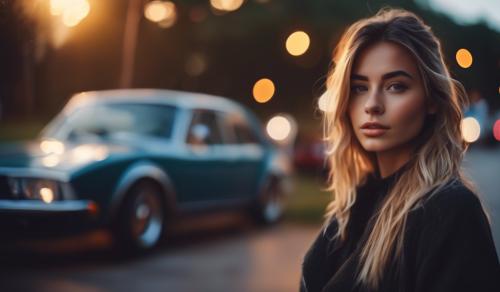 Girl and car