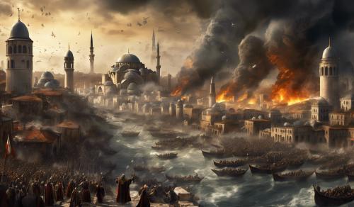 The fall of Constantinople. Apocalypse.