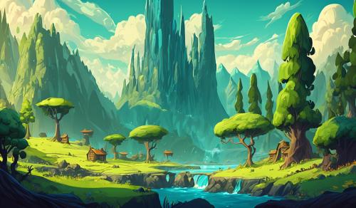 Adventure time landscape