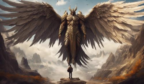 man with big wings