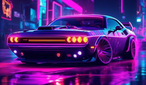 Dodge challenger sports car