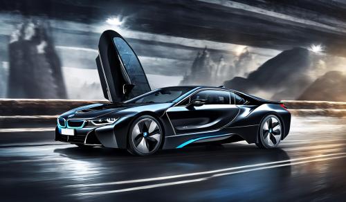 Black themed bmw i840