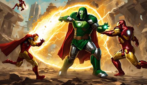 Dr.Doom Fighting Iron Man