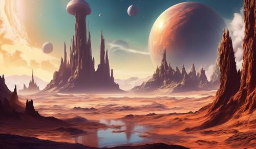 Landscape on Alien Planet